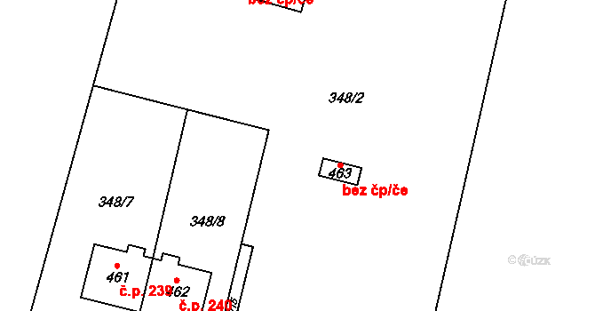 Liběchov 45397775 na parcele st. 463 v KÚ Liběchov, Katastrální mapa