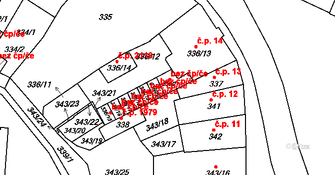 Tachov 47955775 na parcele st. 336/21 v KÚ Tachov, Katastrální mapa