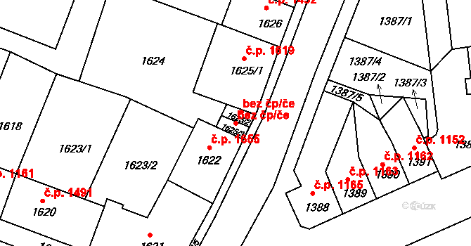 Litoměřice 50517775 na parcele st. 1625/3 v KÚ Litoměřice, Katastrální mapa