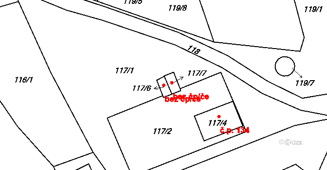 Nový Jičín 80974775 na parcele st. 117/6 v KÚ Bludovice u Nového Jičína, Katastrální mapa