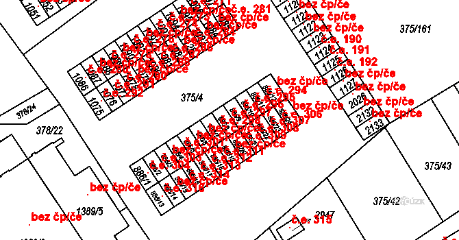 Úšovice 297, Mariánské Lázně na parcele st. 886/8 v KÚ Úšovice, Katastrální mapa