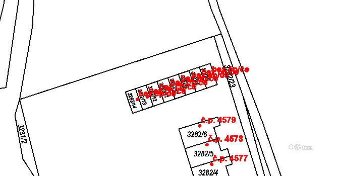 Chomutov 39099776 na parcele st. 3282/11 v KÚ Chomutov II, Katastrální mapa