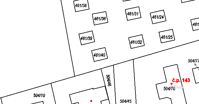 Lipno nad Vltavou 48953776 na parcele st. 461/40 v KÚ Lipno nad Vltavou, Katastrální mapa