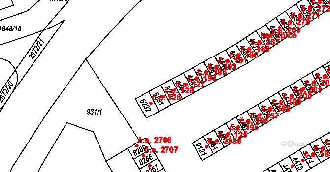 Hodonín 127 na parcele st. 5230 v KÚ Hodonín, Katastrální mapa