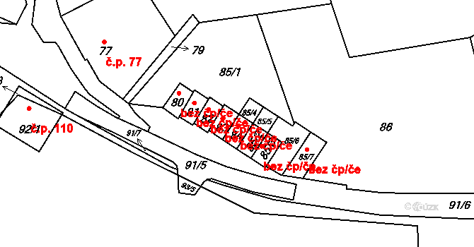 Horní Lhota 1166, Blansko, Katastrální mapa