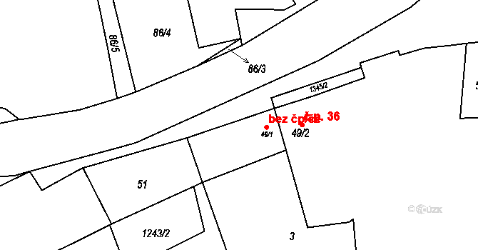 Horšovský Týn 39241777 na parcele st. 49/1 v KÚ Oplotec, Katastrální mapa
