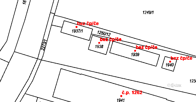 Ledeč nad Sázavou 44569777 na parcele st. 1938 v KÚ Ledeč nad Sázavou, Katastrální mapa