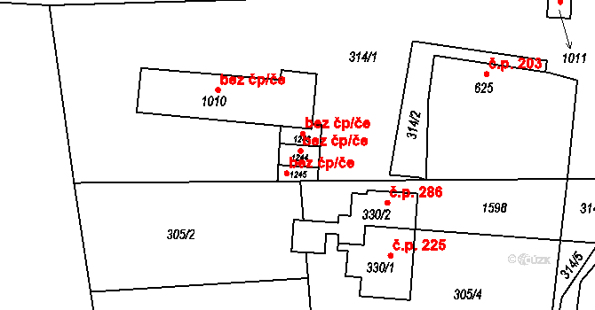 Blovice 46230777 na parcele st. 1244 v KÚ Blovice, Katastrální mapa