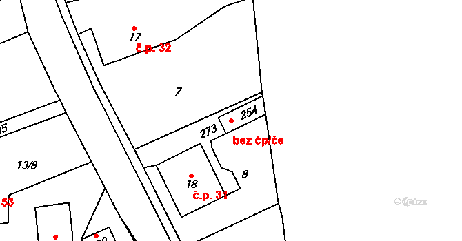 Kramolna 49829777 na parcele st. 254 v KÚ Kramolna, Katastrální mapa