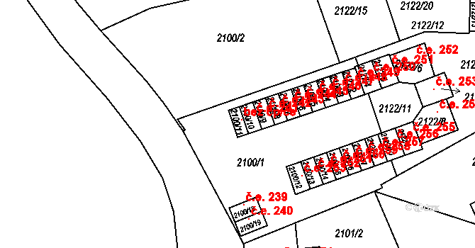 Ústí nad Labem 93789777 na parcele st. 2100/11 v KÚ Ústí nad Labem, Katastrální mapa