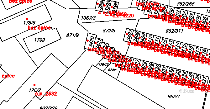 Blansko 1238, Katastrální mapa