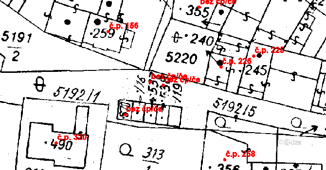 Černošín 43669778 na parcele st. 538 v KÚ Černošín, Katastrální mapa