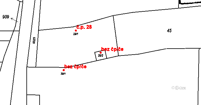 Kryry 47112778 na parcele st. 29/2 v KÚ Strojetice u Podbořan, Katastrální mapa