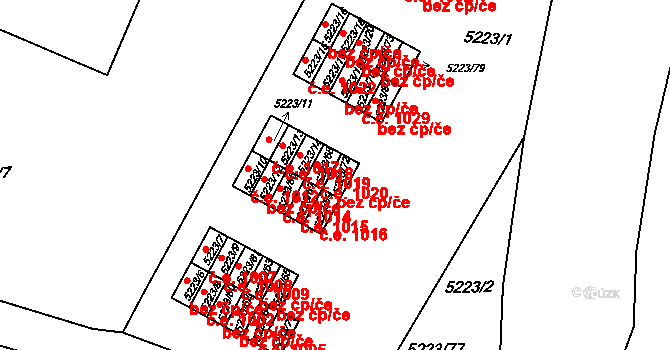Litoměřice 47824778 na parcele st. 5223/72 v KÚ Litoměřice, Katastrální mapa