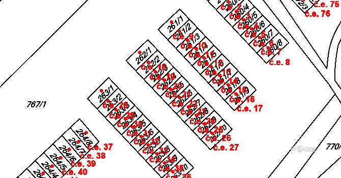 Janov 22, Litvínov na parcele st. 262/5 v KÚ Janov u Litvínova, Katastrální mapa