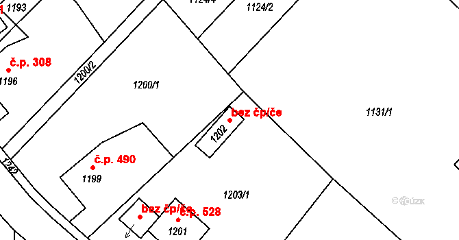 Rapotín 41884779 na parcele st. 1202 v KÚ Rapotín, Katastrální mapa