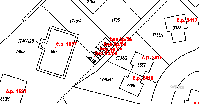 Brandýs nad Labem-Stará Boleslav 118501780 na parcele st. 2112 v KÚ Brandýs nad Labem, Katastrální mapa