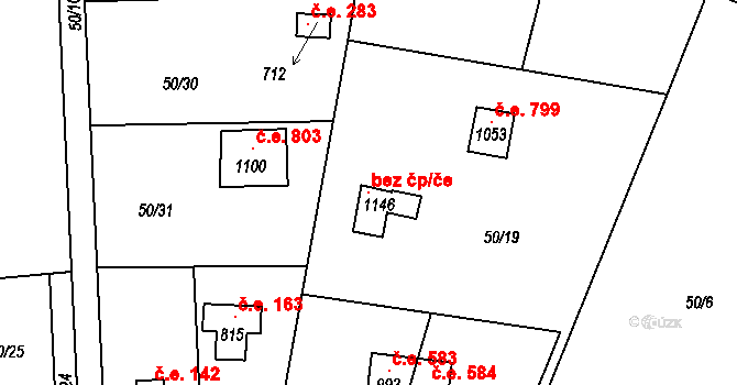 Zdiby 121439780 na parcele st. 1146 v KÚ Brnky, Katastrální mapa