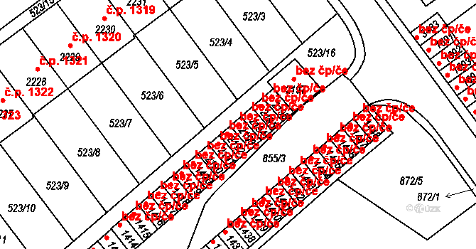 Ústí nad Orlicí 41857780 na parcele st. 2193 v KÚ Ústí nad Orlicí, Katastrální mapa