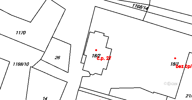 Pelejovice 27, Dolní Bukovsko na parcele st. 18/2 v KÚ Pelejovice, Katastrální mapa