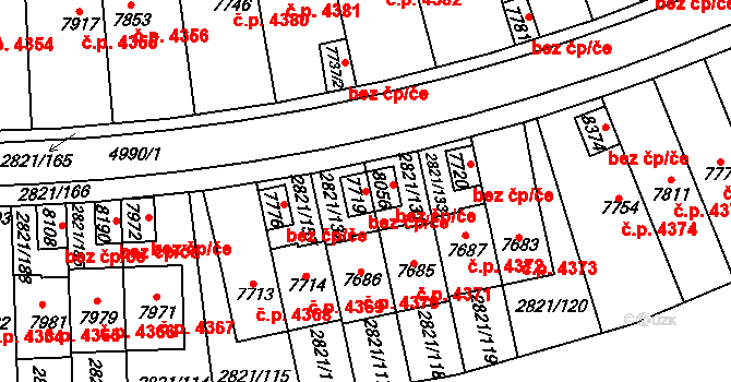 Kroměříž 41596781 na parcele st. 7719 v KÚ Kroměříž, Katastrální mapa