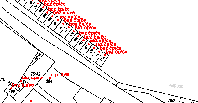 Hrušovany nad Jevišovkou 42363781 na parcele st. 999 v KÚ Hrušovany nad Jevišovkou, Katastrální mapa