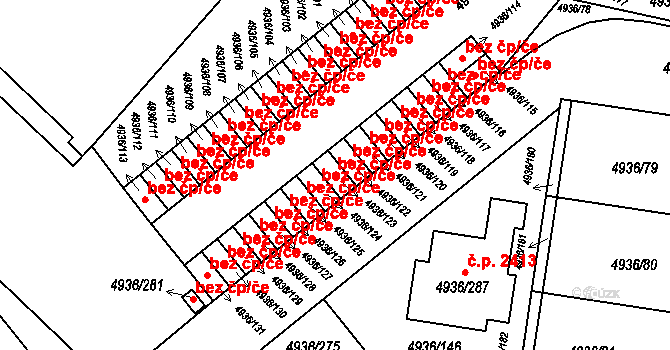 Zábřeh 45007781 na parcele st. 4936/123 v KÚ Zábřeh na Moravě, Katastrální mapa