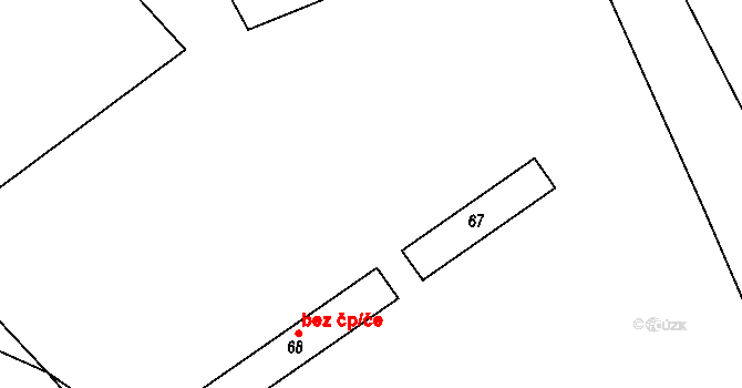 Podbrdy 46975781 na parcele st. 67 v KÚ Podbrdy, Katastrální mapa