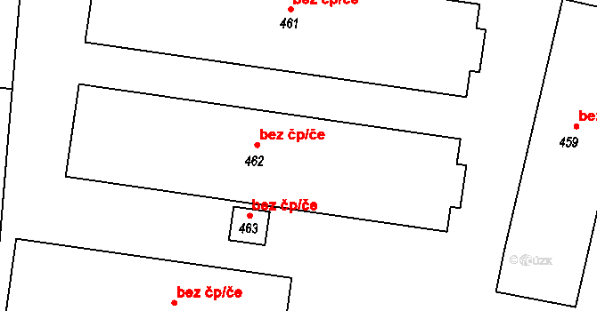 Nepomuk 47197781 na parcele st. 462 v KÚ Dvorec, Katastrální mapa