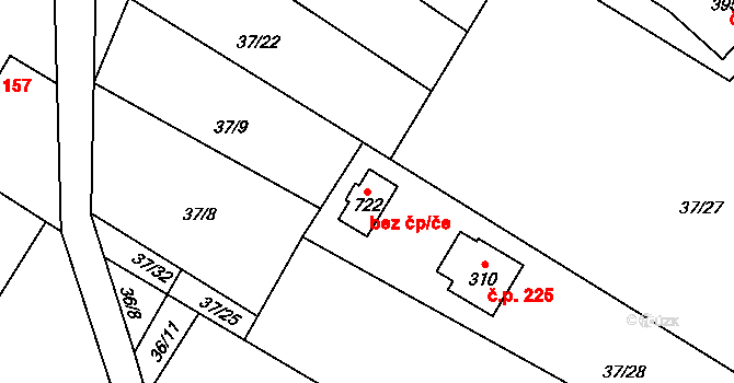Milíkov 95402781 na parcele st. 722 v KÚ Milíkov u Jablunkova, Katastrální mapa