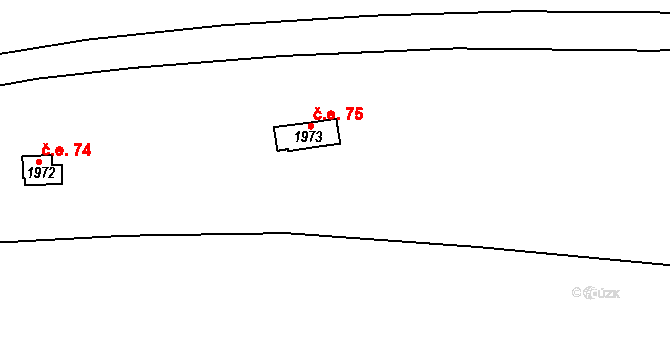 Hluboká 75, Nalžovice, Katastrální mapa