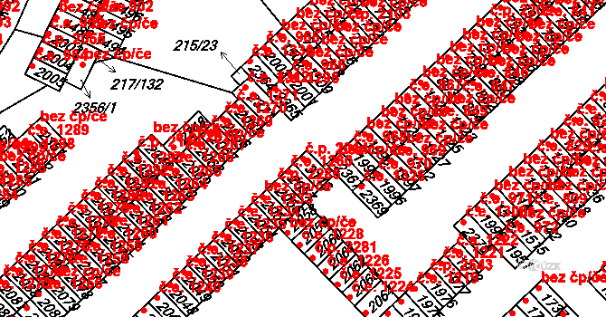 Sezimovo Ústí 2014 na parcele st. 3113 v KÚ Sezimovo Ústí, Katastrální mapa