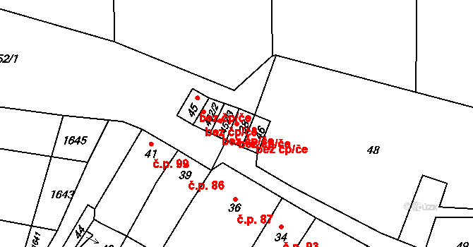 Seloutky 42478782 na parcele st. 38 v KÚ Seloutky, Katastrální mapa