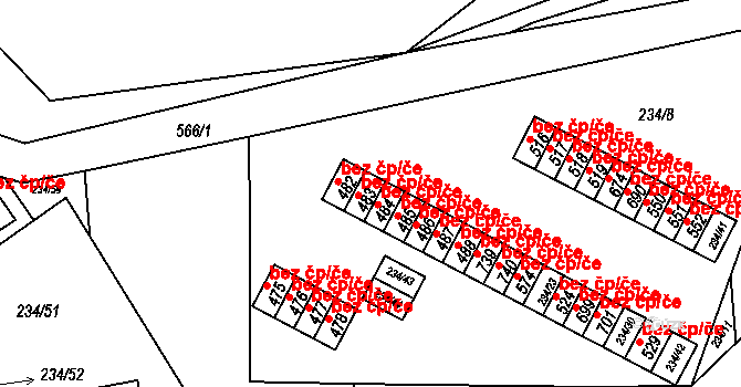 Roztoky 44428782 na parcele st. 483 v KÚ Roztoky u Křivoklátu, Katastrální mapa