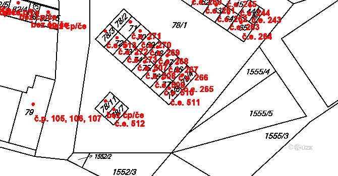 Klášterec nad Ohří 45105782 na parcele st. 78/8 v KÚ Miřetice u Klášterce nad Ohří, Katastrální mapa