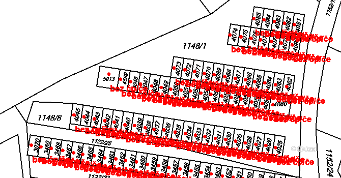 Rožnov pod Radhoštěm 45661782 na parcele st. 4050 v KÚ Rožnov pod Radhoštěm, Katastrální mapa