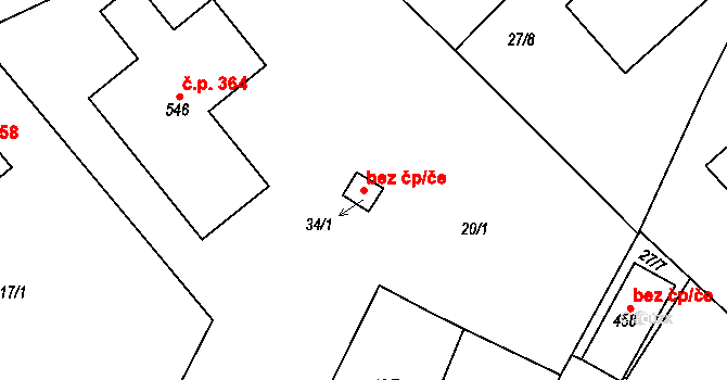 Zdíkov 46193782 na parcele st. 34/1 v KÚ Zdíkov, Katastrální mapa