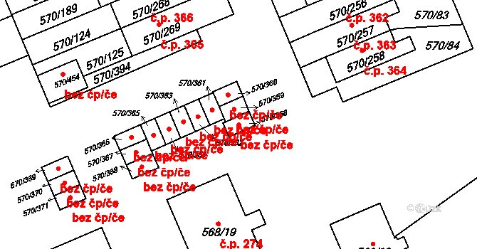 Žďár nad Sázavou 47084782 na parcele st. 570/358 v KÚ Zámek Žďár, Katastrální mapa