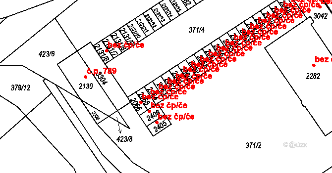 Mariánské Lázně 41752783 na parcele st. 2063 v KÚ Úšovice, Katastrální mapa