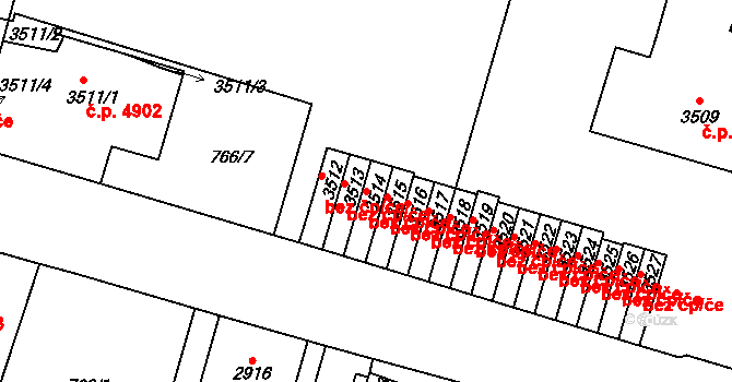 Jablonec nad Nisou 1252, Katastrální mapa