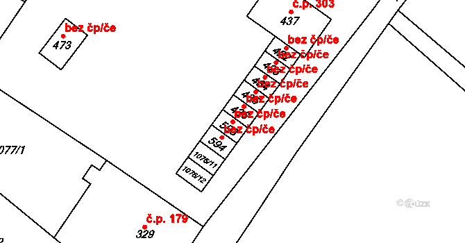 Bozkov 39319784 na parcele st. 593 v KÚ Bozkov, Katastrální mapa
