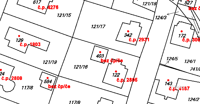 Havlíčkův Brod 42217784 na parcele st. 403 v KÚ Perknov, Katastrální mapa