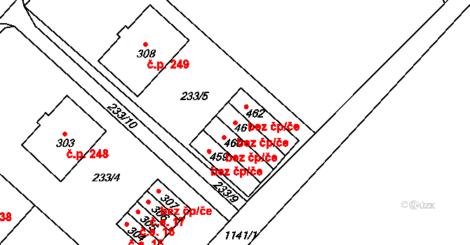 Lipovec 42362784 na parcele st. 461 v KÚ Lipovec u Blanska, Katastrální mapa