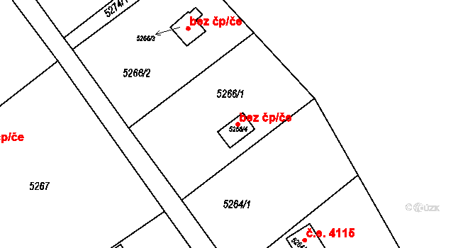 Znojmo 146045785 na parcele st. 5266/4 v KÚ Znojmo-město, Katastrální mapa