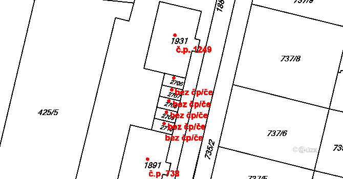 Litovel 366, Katastrální mapa