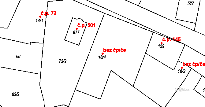 Líbeznice 43360785 na parcele st. 18/4 v KÚ Líbeznice, Katastrální mapa
