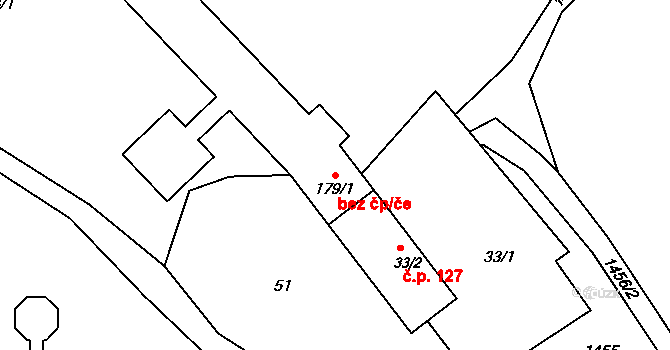 Libchavy 47804785 na parcele st. 179/1 v KÚ Horní Libchavy, Katastrální mapa