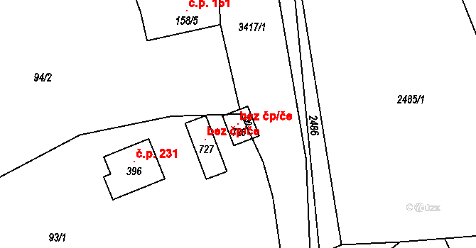 Lačnov 119561786 na parcele st. 728 v KÚ Lačnov, Katastrální mapa