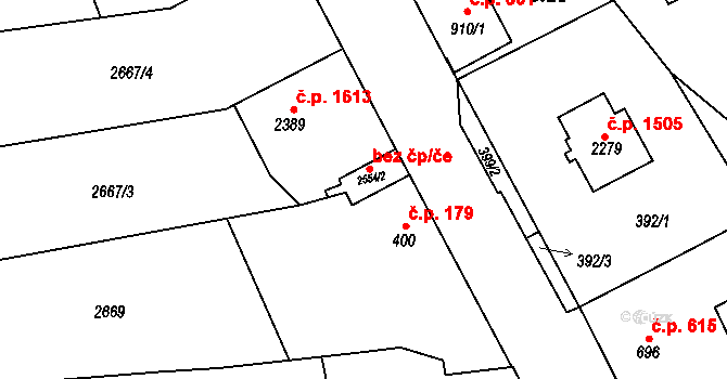 Choceň 39423786 na parcele st. 2554/2 v KÚ Choceň, Katastrální mapa