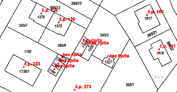 Broumov 46360786 na parcele st. 1200 v KÚ Broumov, Katastrální mapa